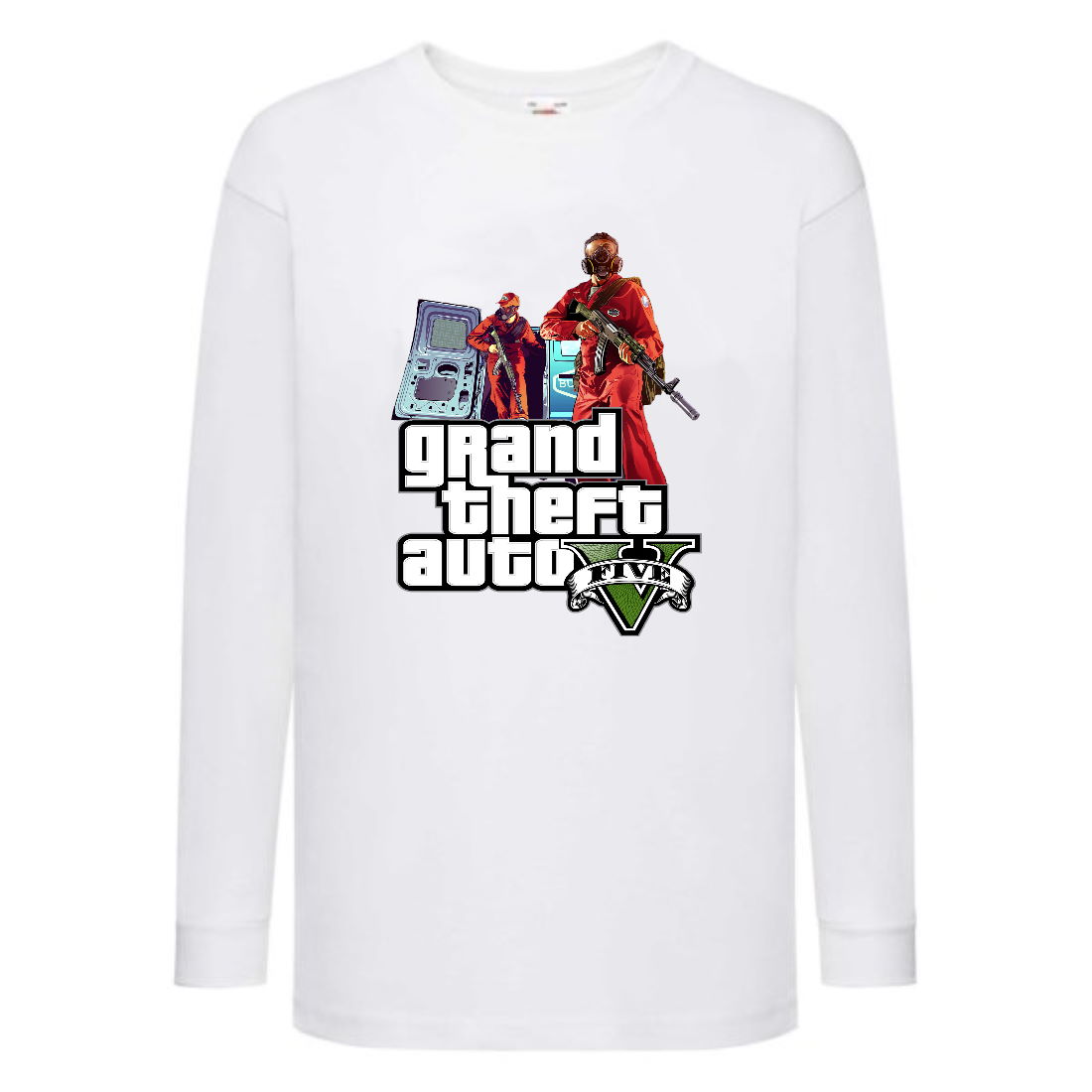 

Лонгслив реглан GTA 005 (Grand Theft Auto) белый (GTA wh 005) 164 см