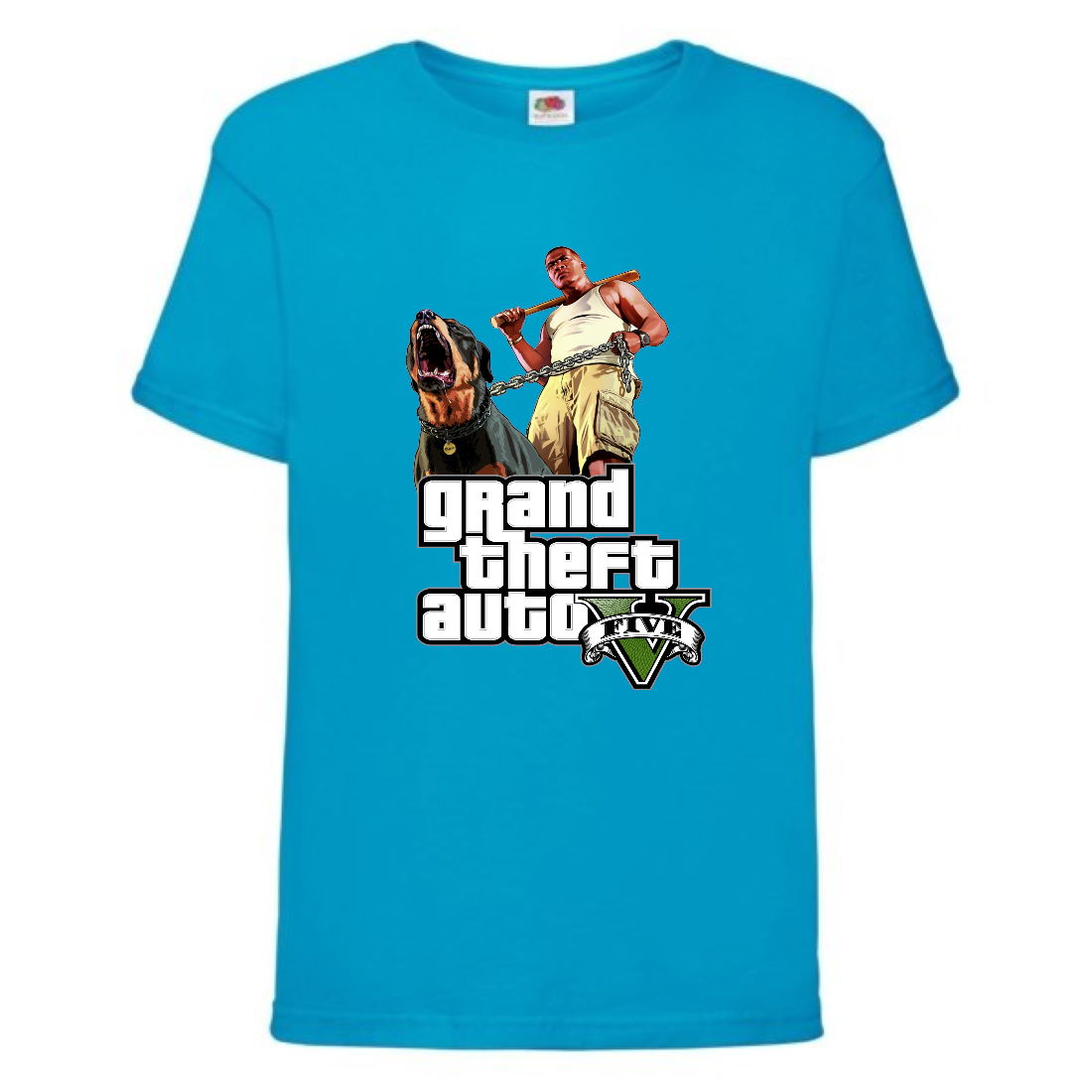 

Футболка детская GTA 006 (Grand Theft Auto) синяя (GTA blu 006) 152 см