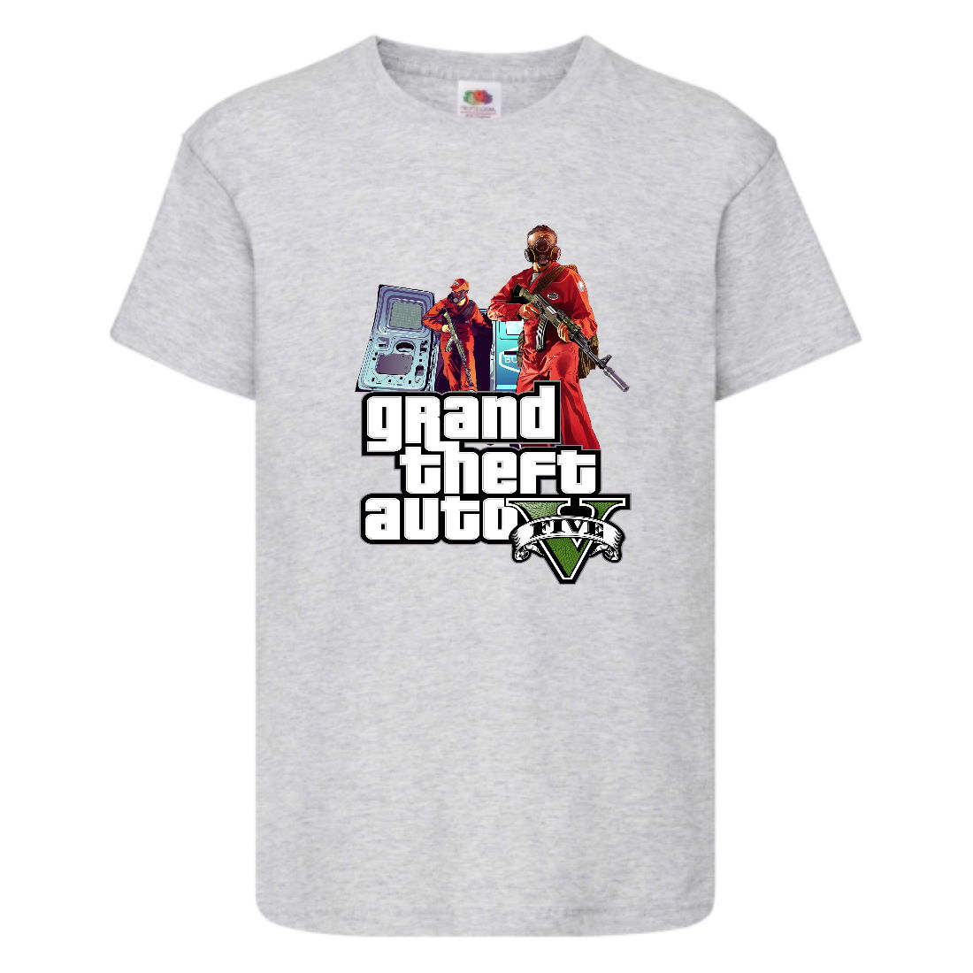 

Футболка детская GTA 005 (Grand Theft Auto) серая (GTA gry 005) 164 см