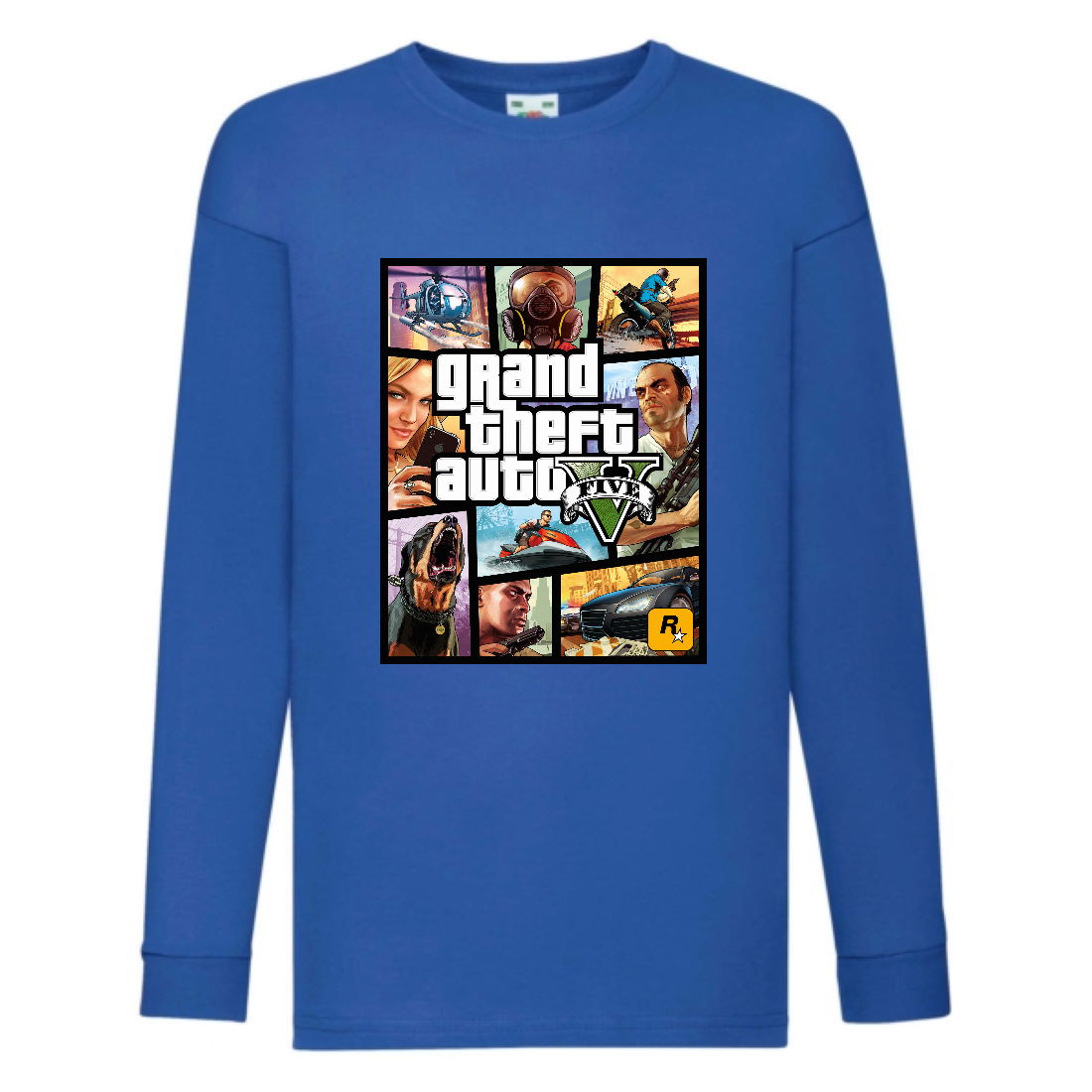 

Лонгслив реглан GTA 002 (Grand Theft Auto) синий (GTA blu 002) 116 см