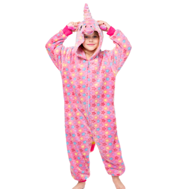 

Кигуруми Magical Kigurumi Единорог розовый звездный для детей 120 см