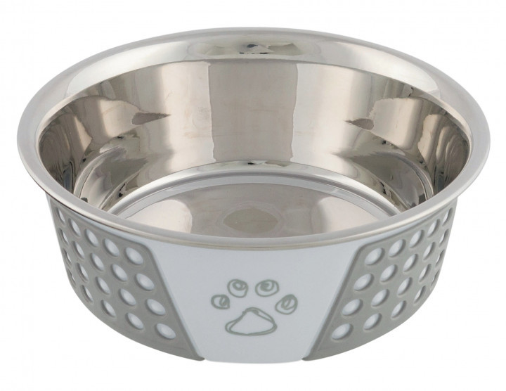 

Миска металлическая с силиконовым покрытием Stainless Steel Bowl 1,4 л  21 см Trixie BGL-TX-494