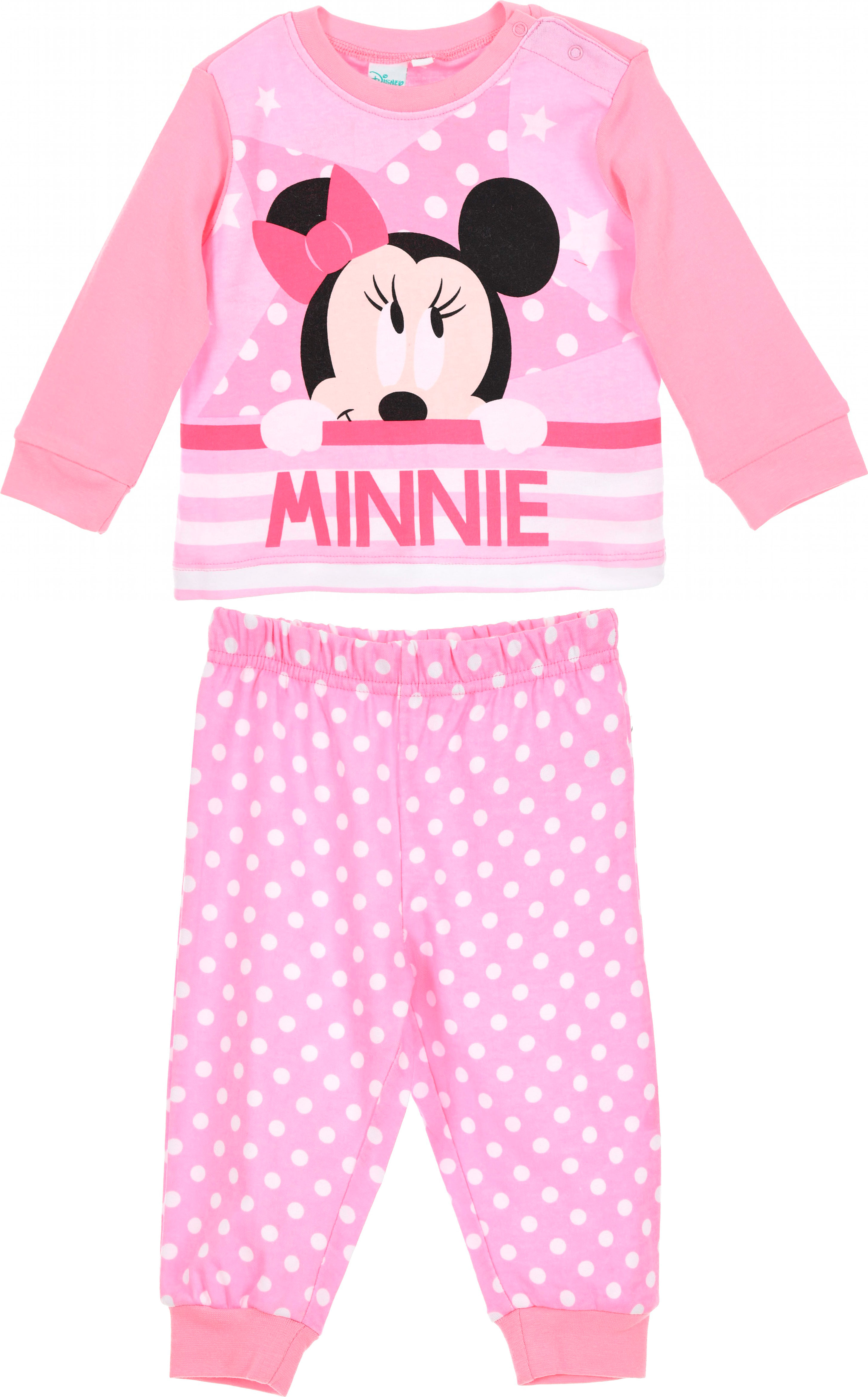 

Пижама (футболка с длинными рукавами + штаны) Disney Minnie RH0371.I00.B 74 см Розовая