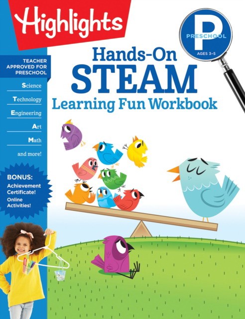 

Preschool Hands-On STEAM. Learning Fun Workbook