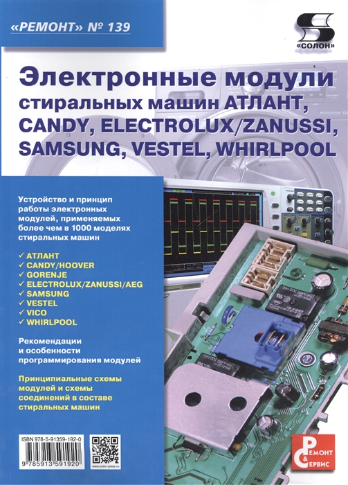 

Ремонт. Выпуск 139. Электронные модули стиральных машин АТЛАНТ, CANDY, ELECTROLUX/ZANUSSI, SAMSUNG, VESTEL, WHIRPOOL