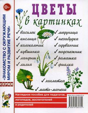 

Цветы в картинках. Наглядное пособие для педагогов, логопедов, воспитателей и родителей (691247)
