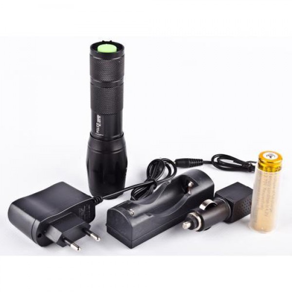 

Мощный тактический фонарь Bailong POLICE BL-1831 T6 50000W с зарядкой туристический 1000 Lumen + аккумулятор (356IM141)
