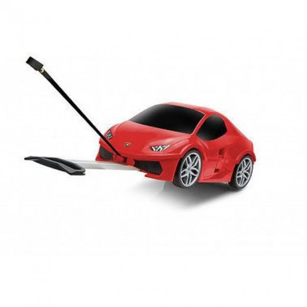 

Детский чемодан машинка Lamborghini Huracan Original на колесах RED