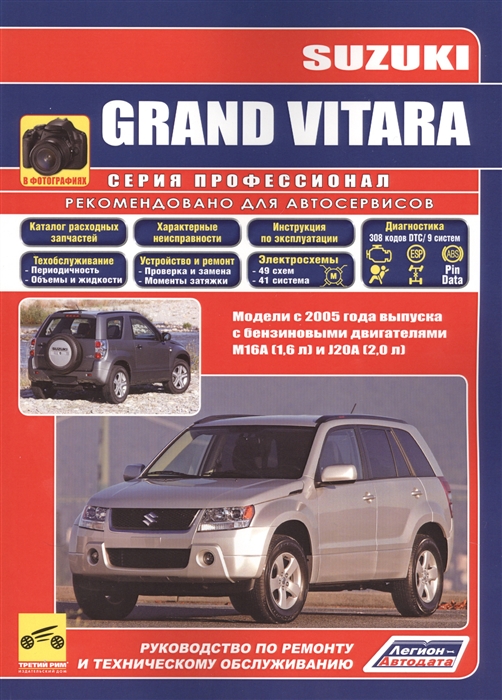 

Suzuki Grand Vitara с 2005 бензин. Характерные неисправности. Руководство по ремонту и эксплуатации автомобиля