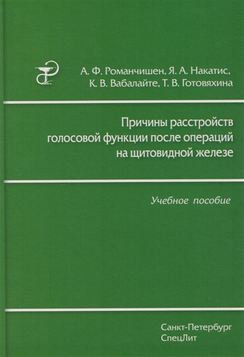 

Причины расстройств голосовой функции после операций на щитовидной железе. Учебное пособие