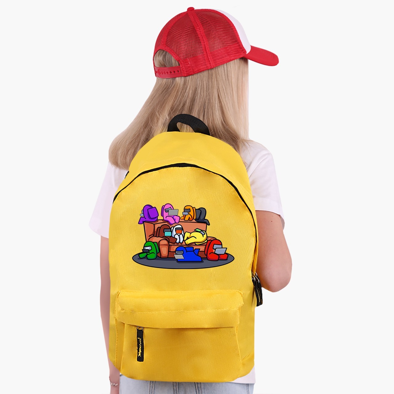 

Рюкзак детский Амонг Ас Друзья Самозванцы (Among Us Friends Impostors) (9263-2427) 17 л Желтый