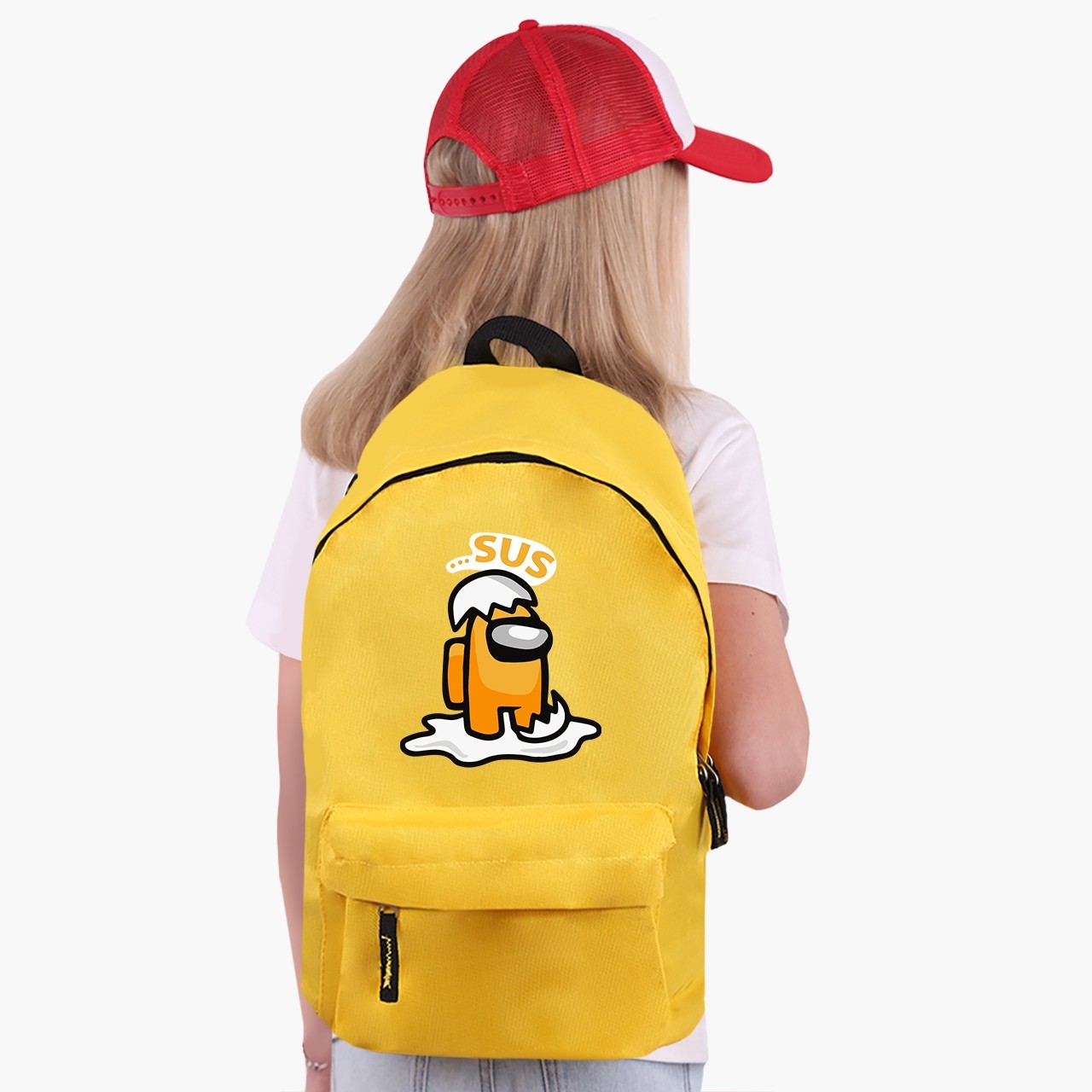 

Рюкзак детский Амонг Ас Мистер яйцо (Among Us Mister egg) (9263-2597) 17 л Желтый