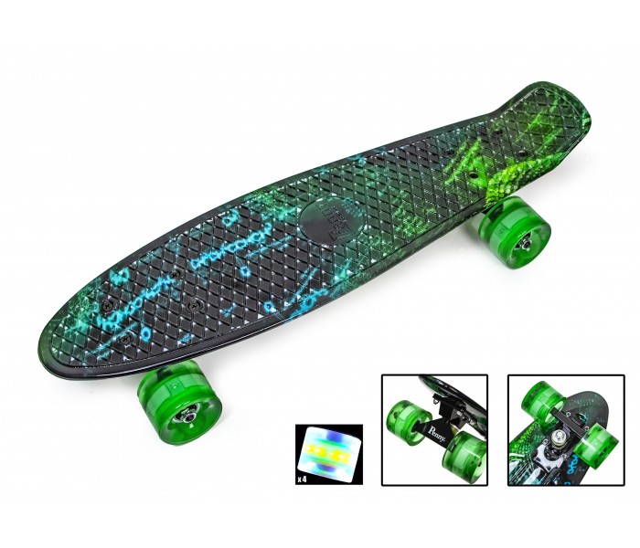 

Penny Board "H20" Светящиеся колеса, антискользящая обработка поверхности