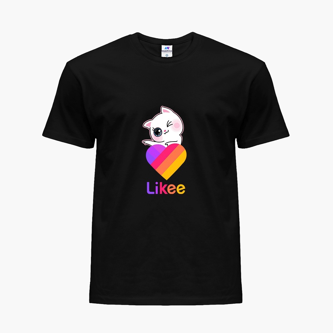 

Детская футболка Лайк Кот (Likee Cat) (25186-1595) 146-152 см Хлопок Черный