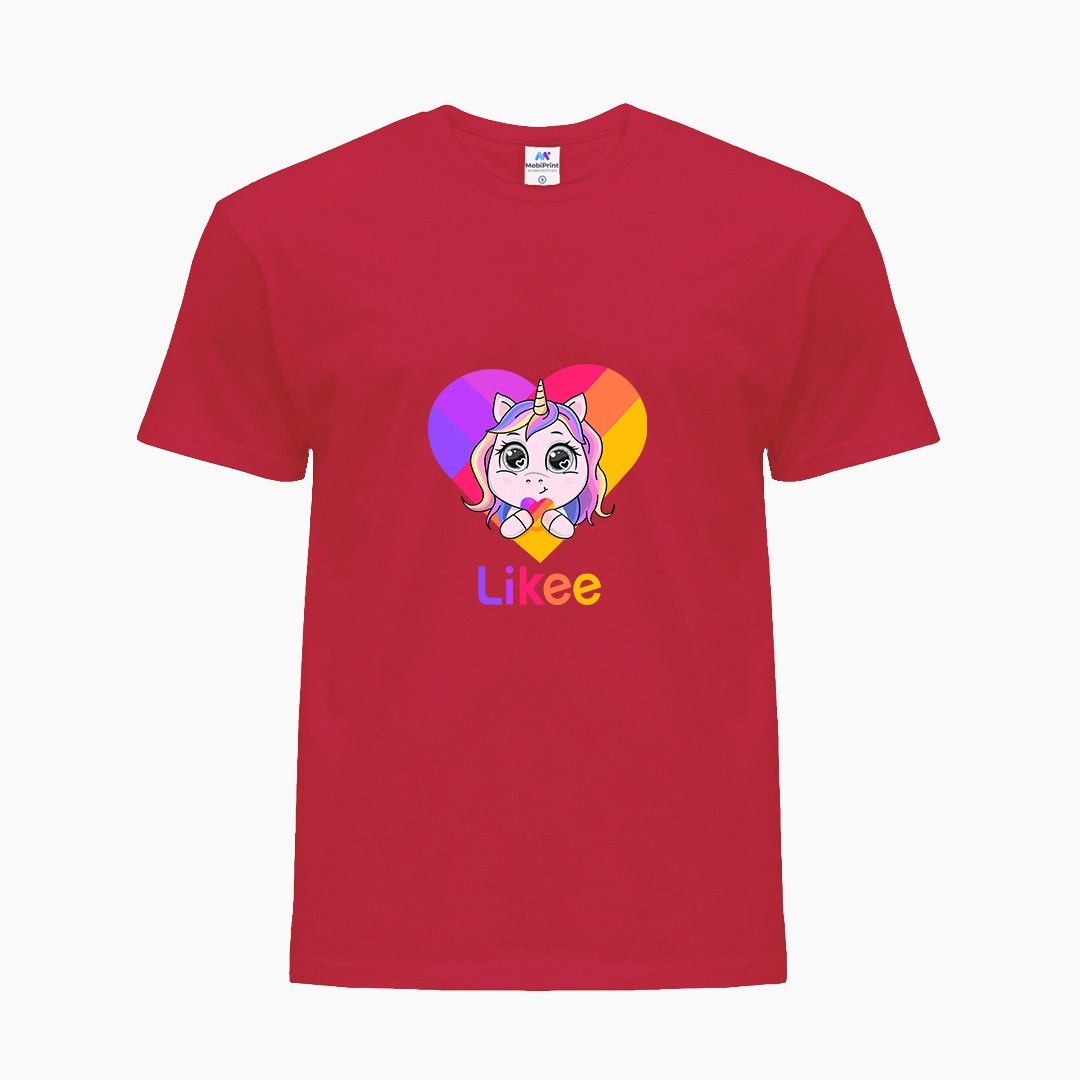 

Детская футболка Лайк Единорог (Likee Unicorn) (25186-1593) 158-164 см Хлопок Красный