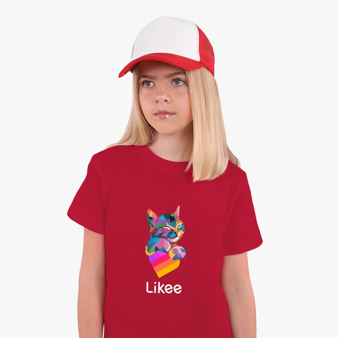 

Детская футболка Лайк Кот (Likee Cat) (25186-1040) 158-164 см Хлопок Зеленый