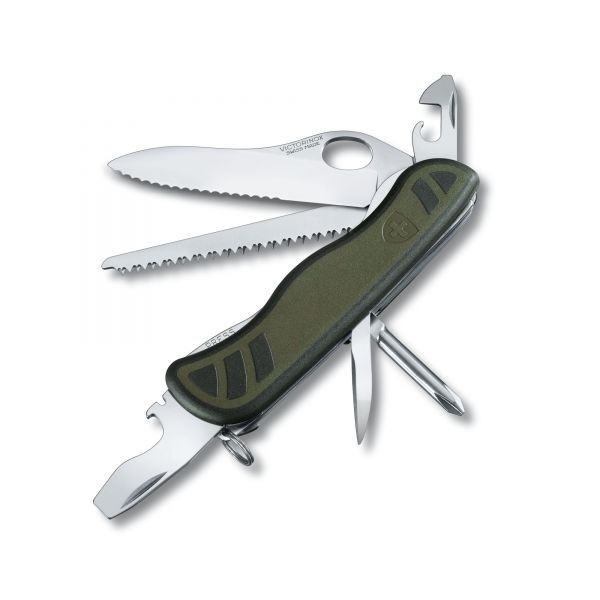 

Складной нож Victorinox Swiss Soldier Knife One Hand 0.8461.MWCH Викторинокс Зеленый