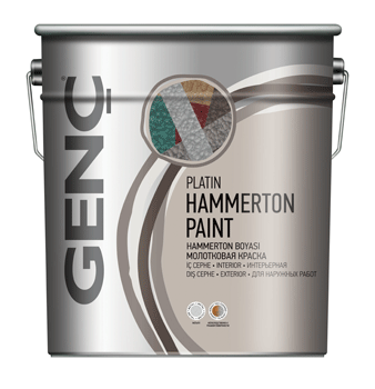 

Молотковая краска Genc Platin Hammerton BL500 Серая 0.75 л