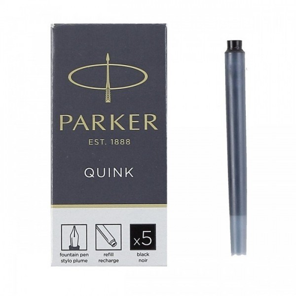 

Картриджи Parker Quink /5шт. набор для Паркер Черные (11 410BK)