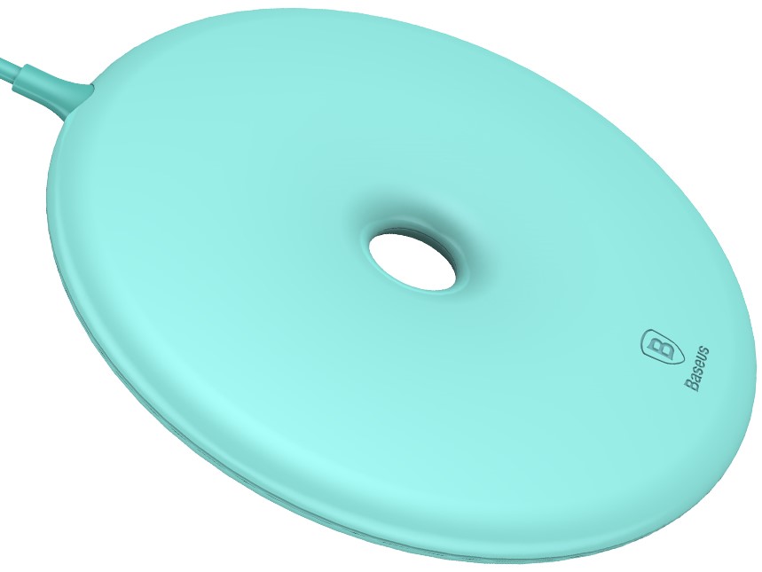 

Беспроводное зарядное устройство Baseus Donut Wireless Charger с технологией Qi 10W Голубой