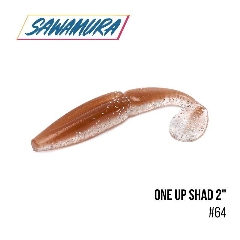

Виброхвост Sawamura One'Up Shad 2'' (9шт.) (064)