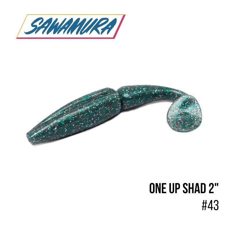 

Виброхвост Sawamura One'Up Shad 2'' (9шт.) (043)