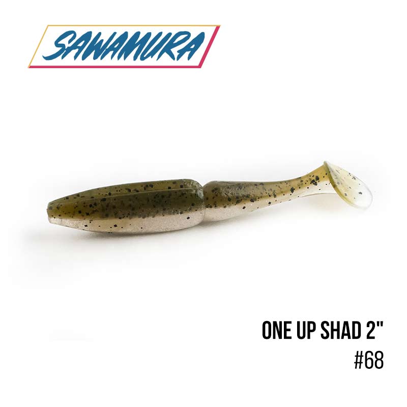 

Виброхвост Sawamura One'Up Shad 2'' (10шт.) (68)