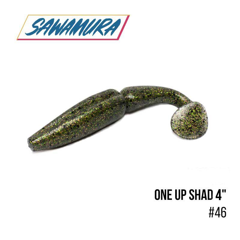 

Виброхвост Sawamura One'Up Shad 4'' (6 шт.) (046)
