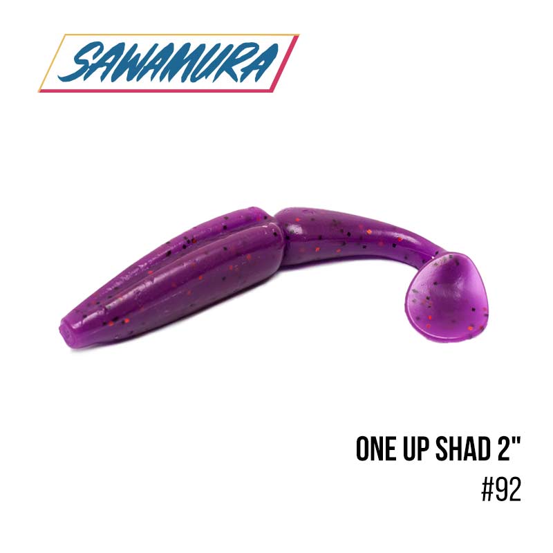

Виброхвост Sawamura One'Up Shad 2'' (10шт.) (92)