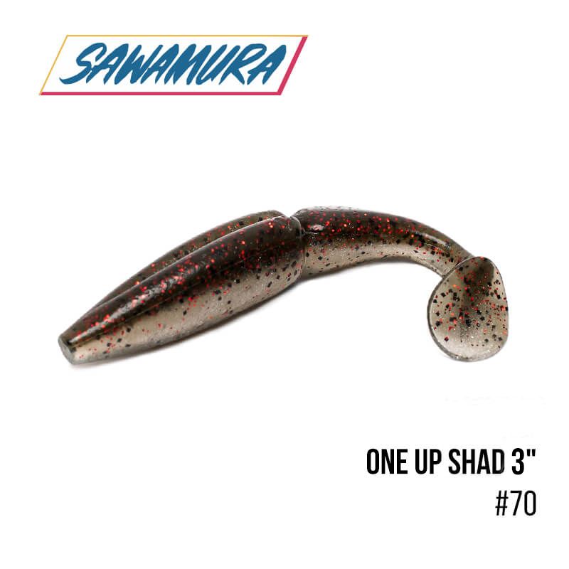 

Виброхвост Sawamura One'Up Shad 3'' (7шт.) (070)