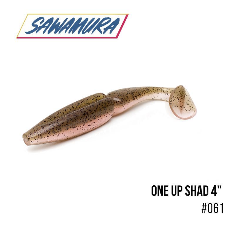 

Виброхвост Sawamura One'Up Shad 4'' (6 шт.) (061)