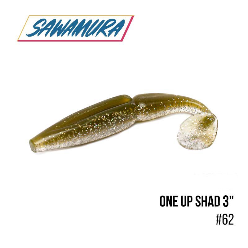 

Виброхвост Sawamura One'Up Shad 3'' (7шт.) (062)