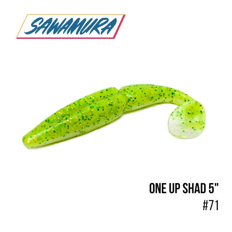 

Виброхвост Sawamura One'Up Shad 5'' (6 шт.) (71)