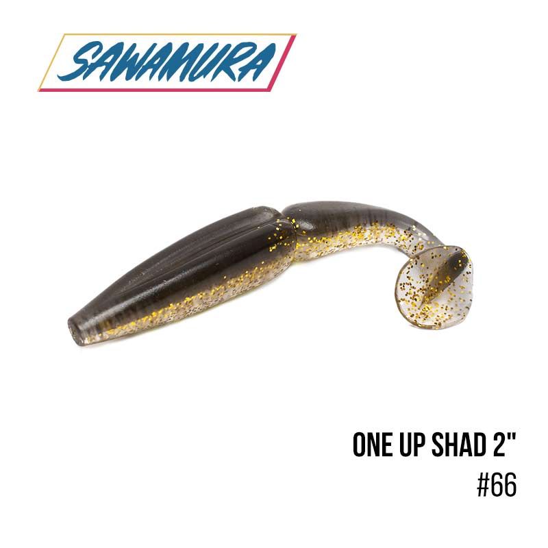 

Виброхвост Sawamura One'Up Shad 2'' (9шт.) (066)