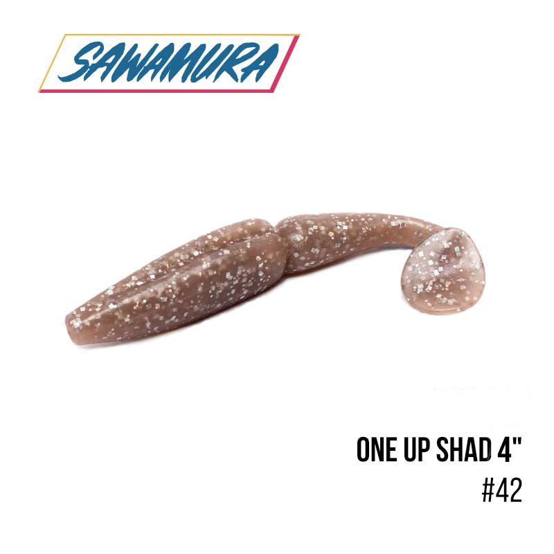 

Виброхвост Sawamura One'Up Shad 4'' (6 шт.) (042)