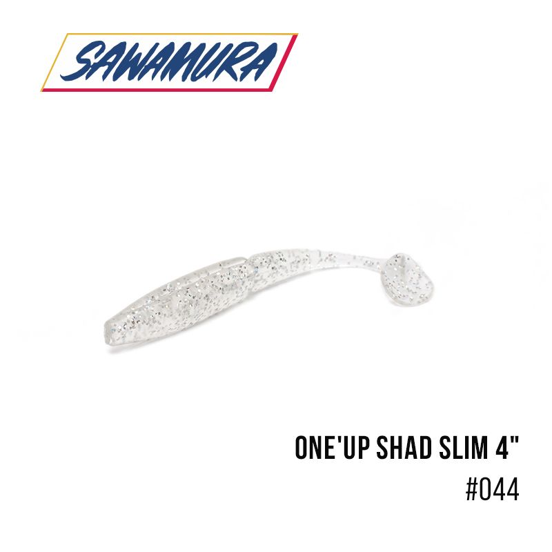 

Виброхвост Sawamura One'Up Shad Slim 4'' (6 шт.) (044)