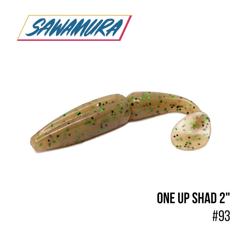 

Виброхвост Sawamura One'Up Shad 2'' (10шт.) (93)