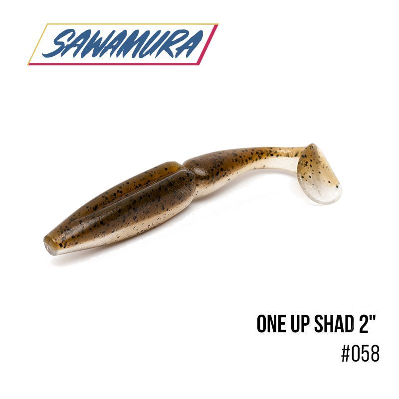 

Виброхвост Sawamura One'Up Shad 2'' (9шт.) (058)
