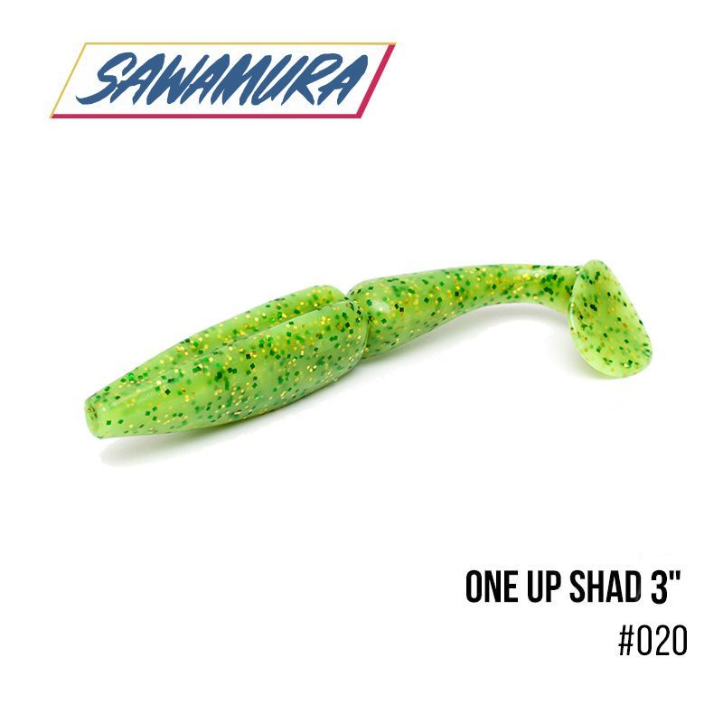 

Виброхвост Sawamura One'Up Shad 3'' (7шт.) (020)