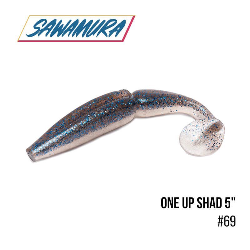 

Виброхвост Sawamura One'Up Shad 5'' (6 шт.) (69)