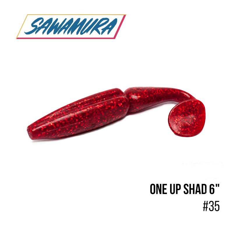 

Виброхвост Sawamura One'Up Shad 6'' (4 шт.) (035)