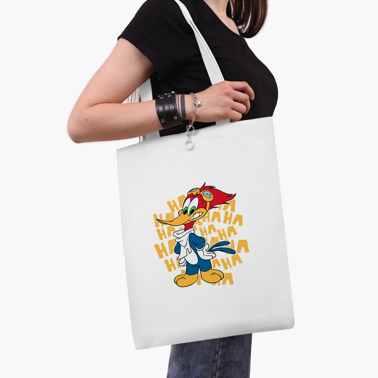 

Эко сумка шоппер Вуди Вудпекер (Woody Woodpecker) (9227-2872) 41x35 см Белый