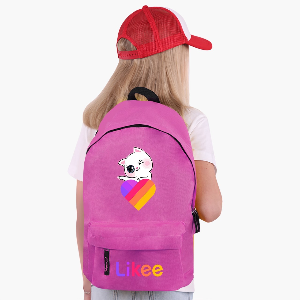 

Рюкзак детский Лайк Кот (Likee Cat) (9263-1595) 17 л Розовый