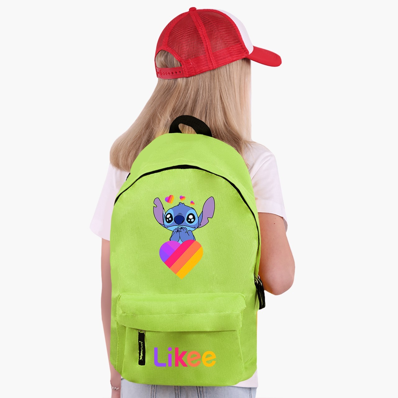 

Рюкзак детский Лайк Стич (Likee Stitch) (9263-1596) 17 л Салатовый