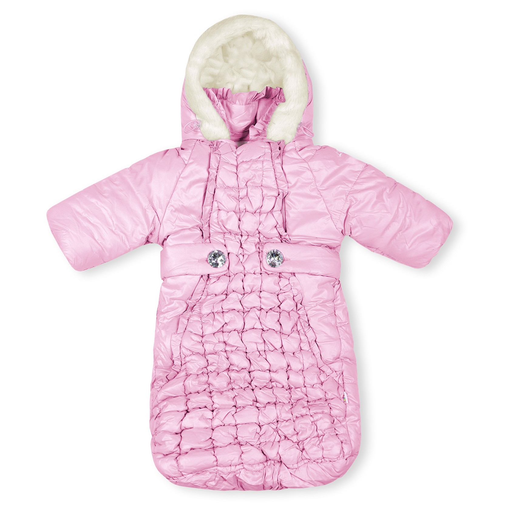 

Конверт для новорожденного на синтипоне Бебилайн Малышка 2 от 3 до 9 мес 62 см - 74 см розовый 0036