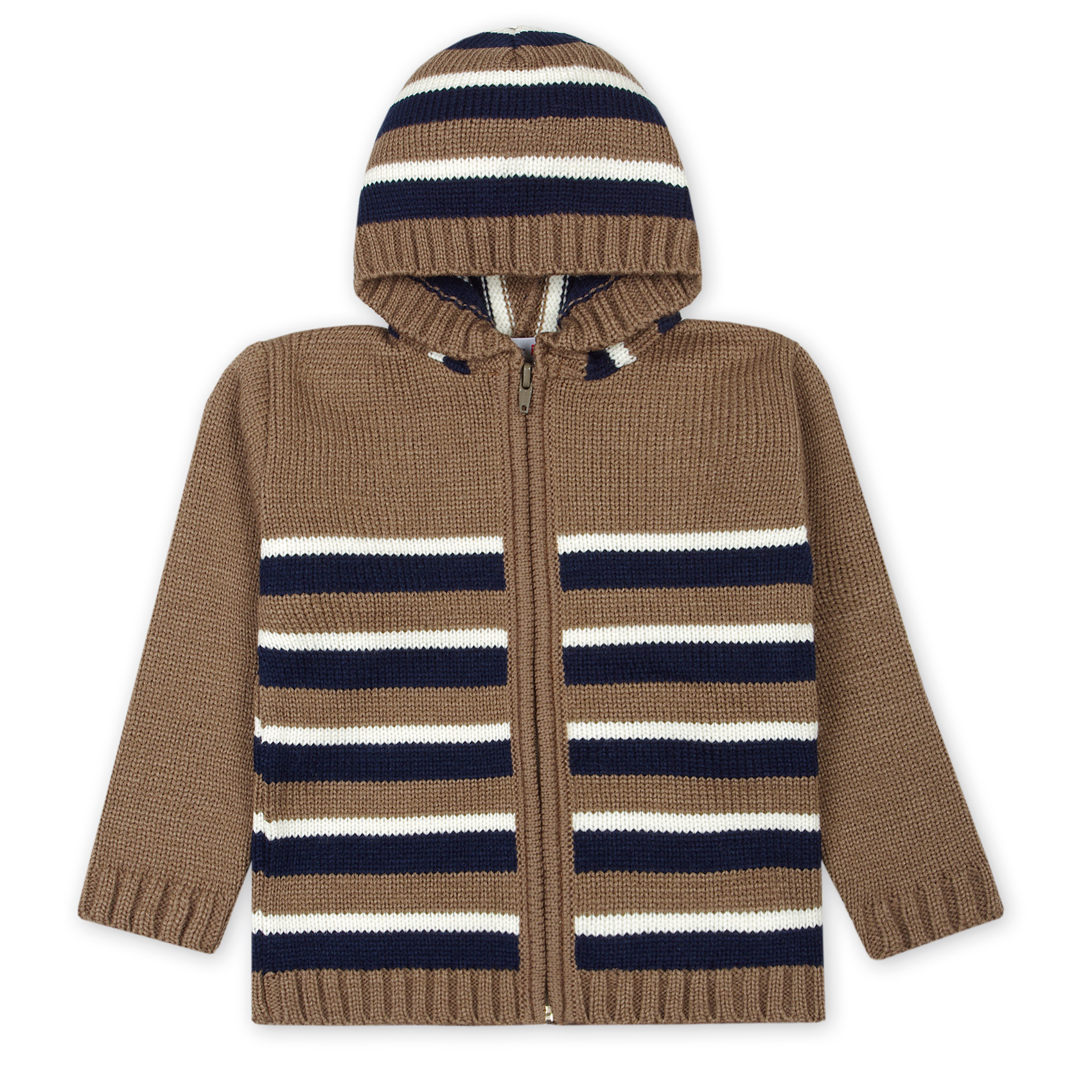

Жакет с капюшоном Дайс Striped 1-2 года 80 - 85 см коричневый 0183