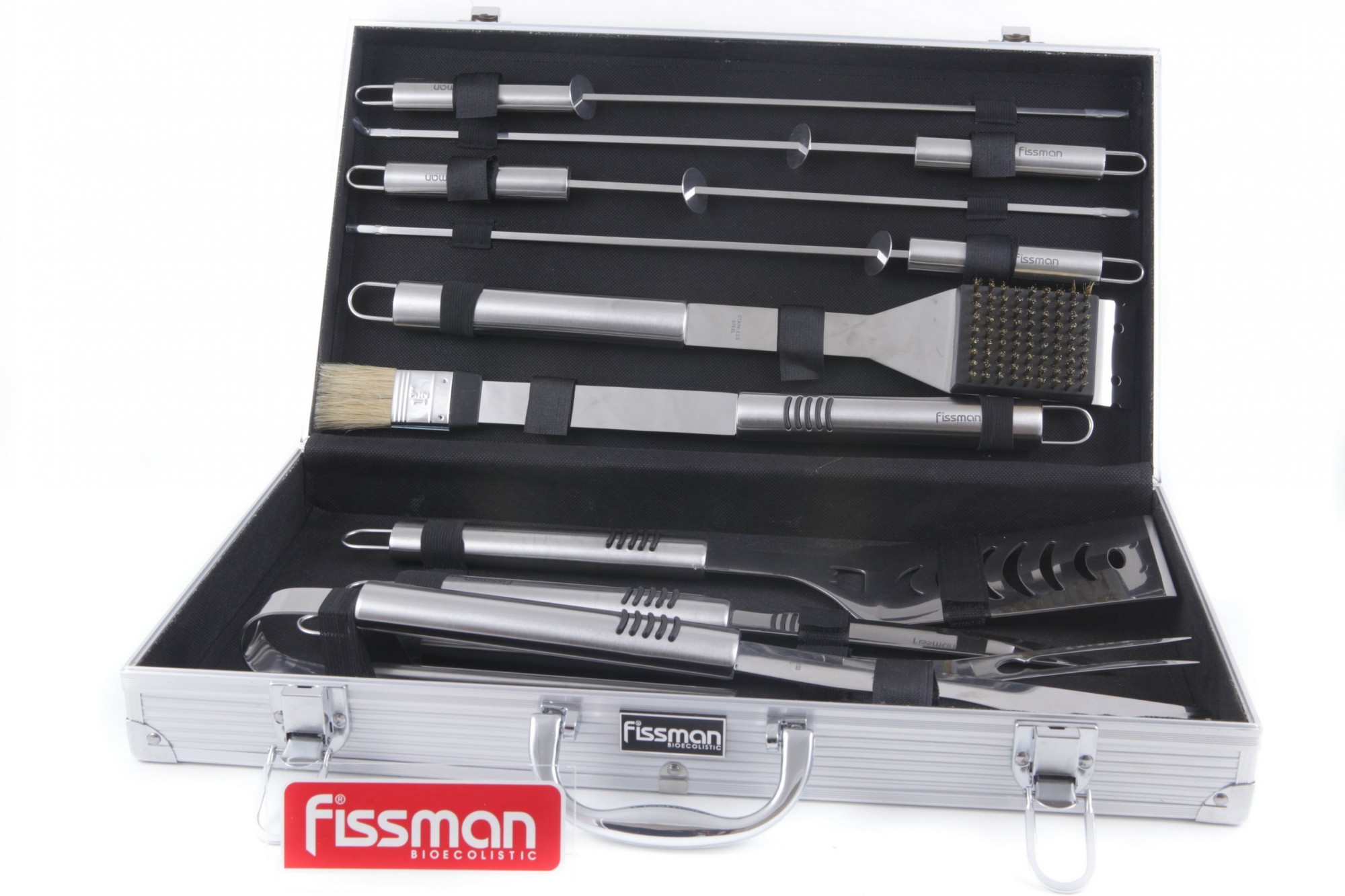 

Набор для барбекю Fissman BQ-1014.10 нержавейка 10 предметов в кейсе
