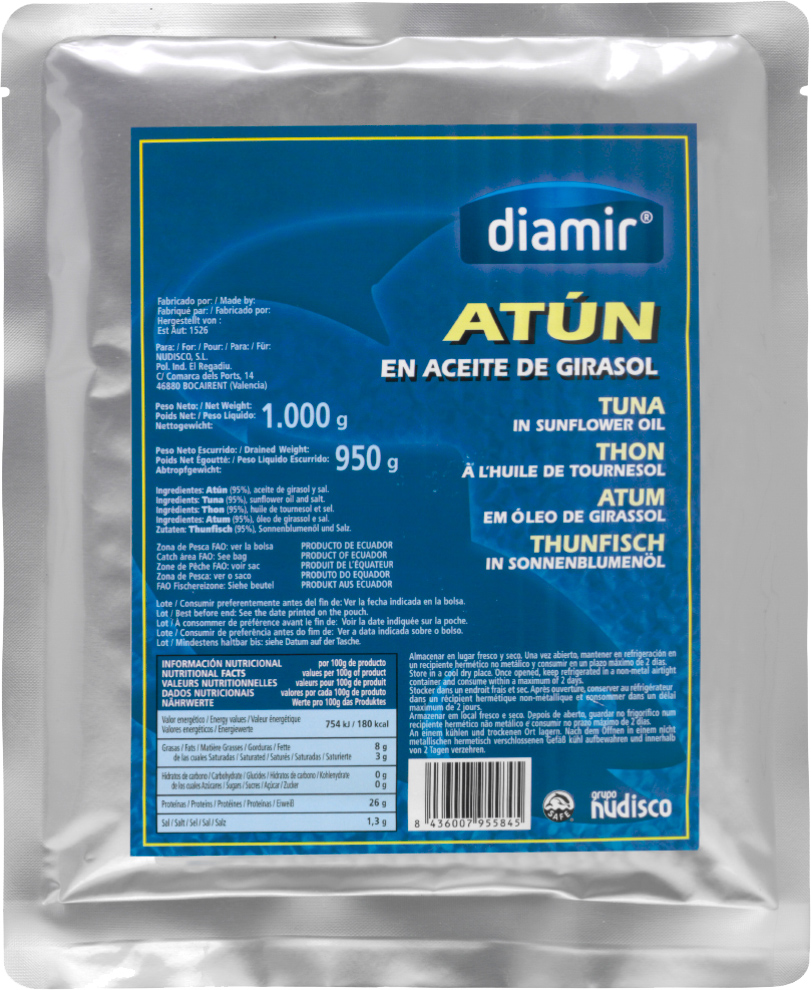 Акция на Тунец Diamir в подсолнечном масле масле 1 кг (8436007955845) от Rozetka UA