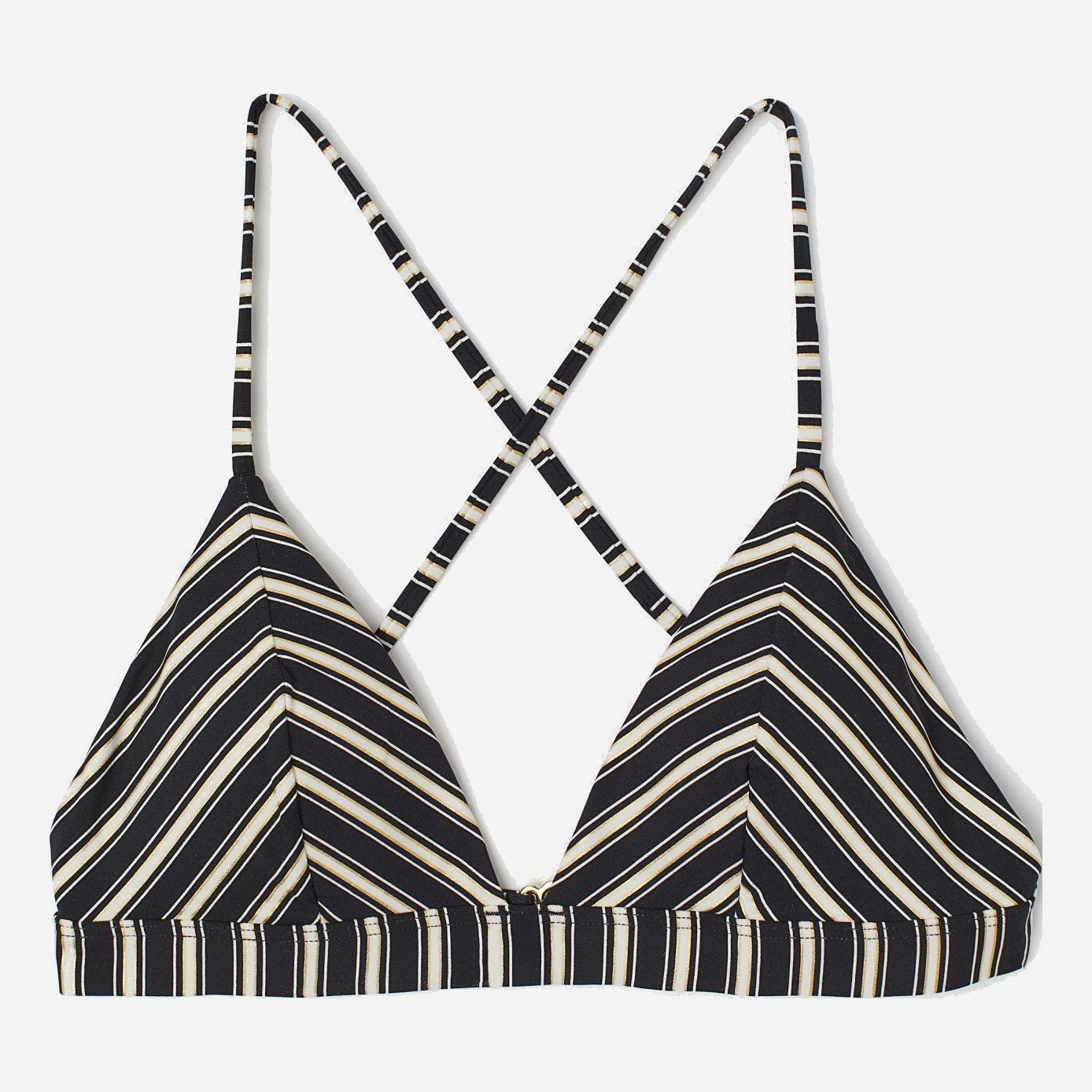 

Верхняя часть купальника H&M 5596309dm 46 Черная в полоску