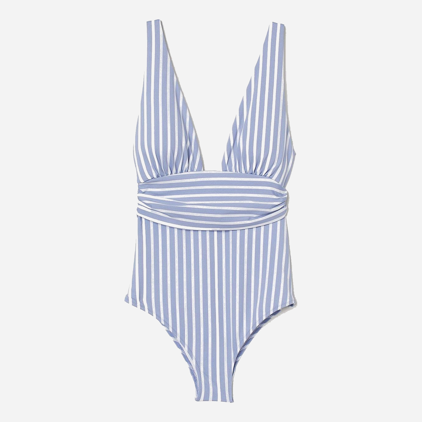 

Купальник женский слитный H&M 8117779bw 36 Бело-голубой